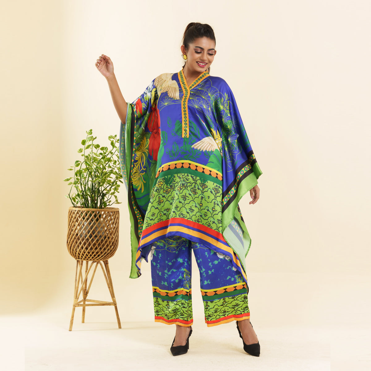 Womens Kaftan- Multi Print 2