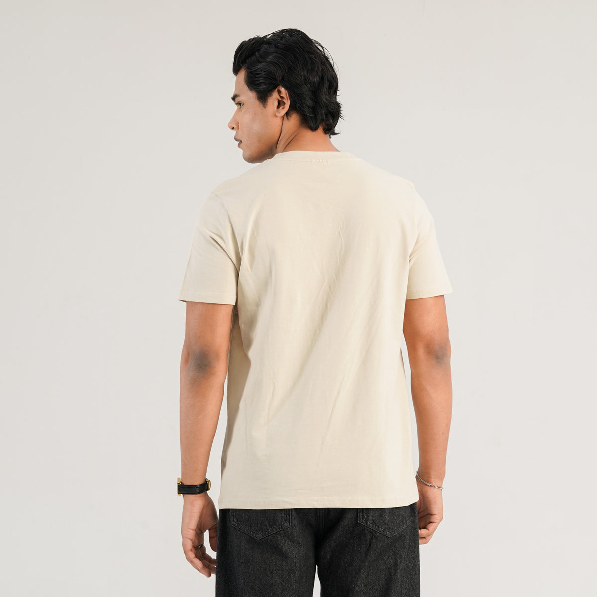 Mens Beige T-Shirt
