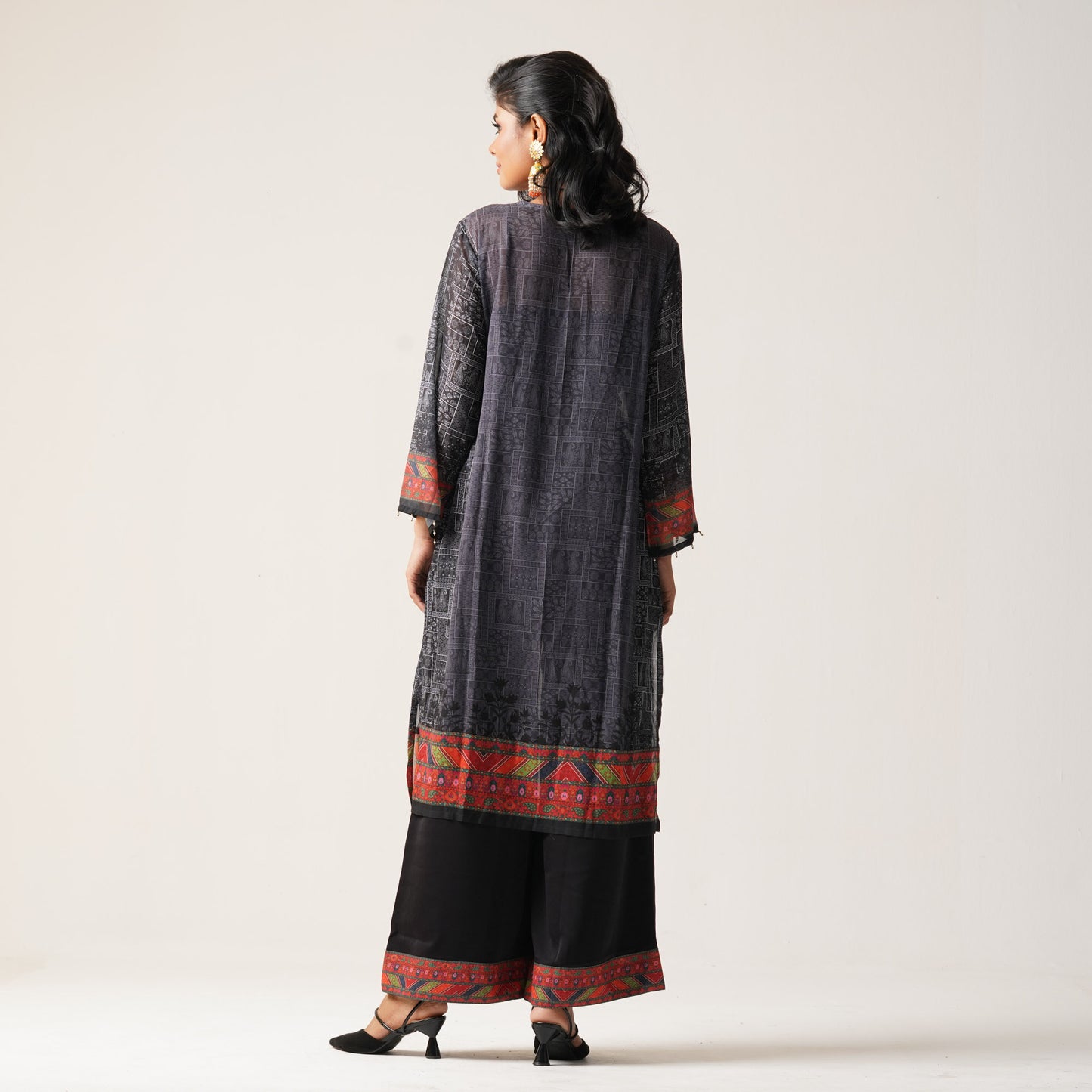 Womens Ethnic 3Pcs-Black