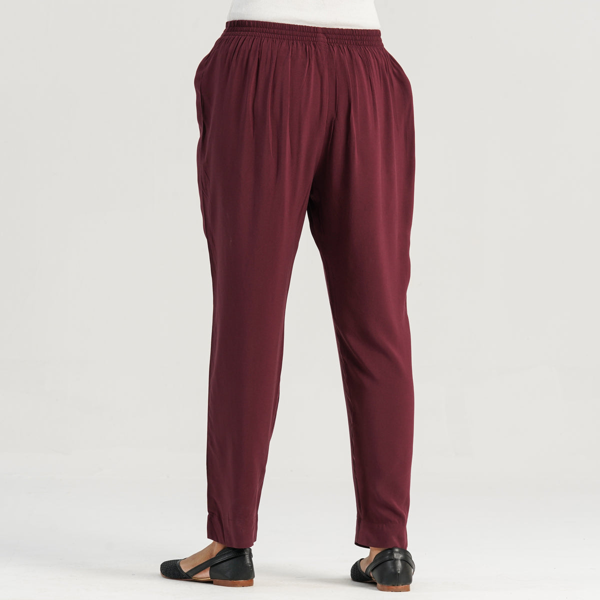 Womens Maroon Bottom