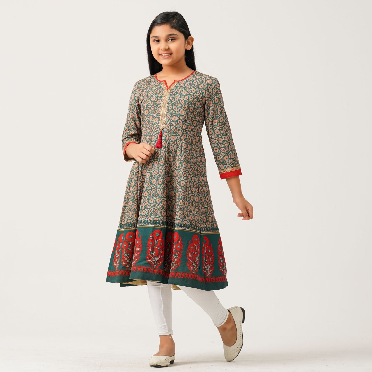 Gilrs Multicolor Gown