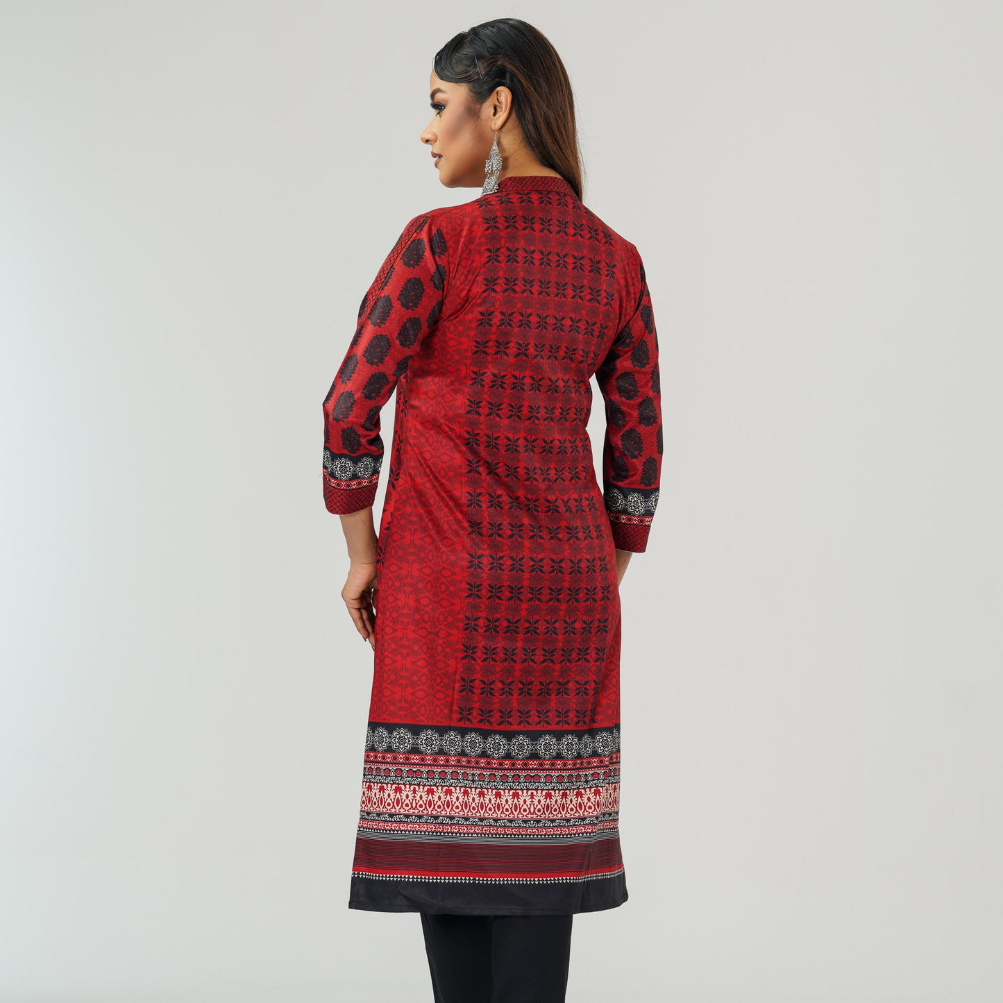 Womens Ethnic Maroon Kurti