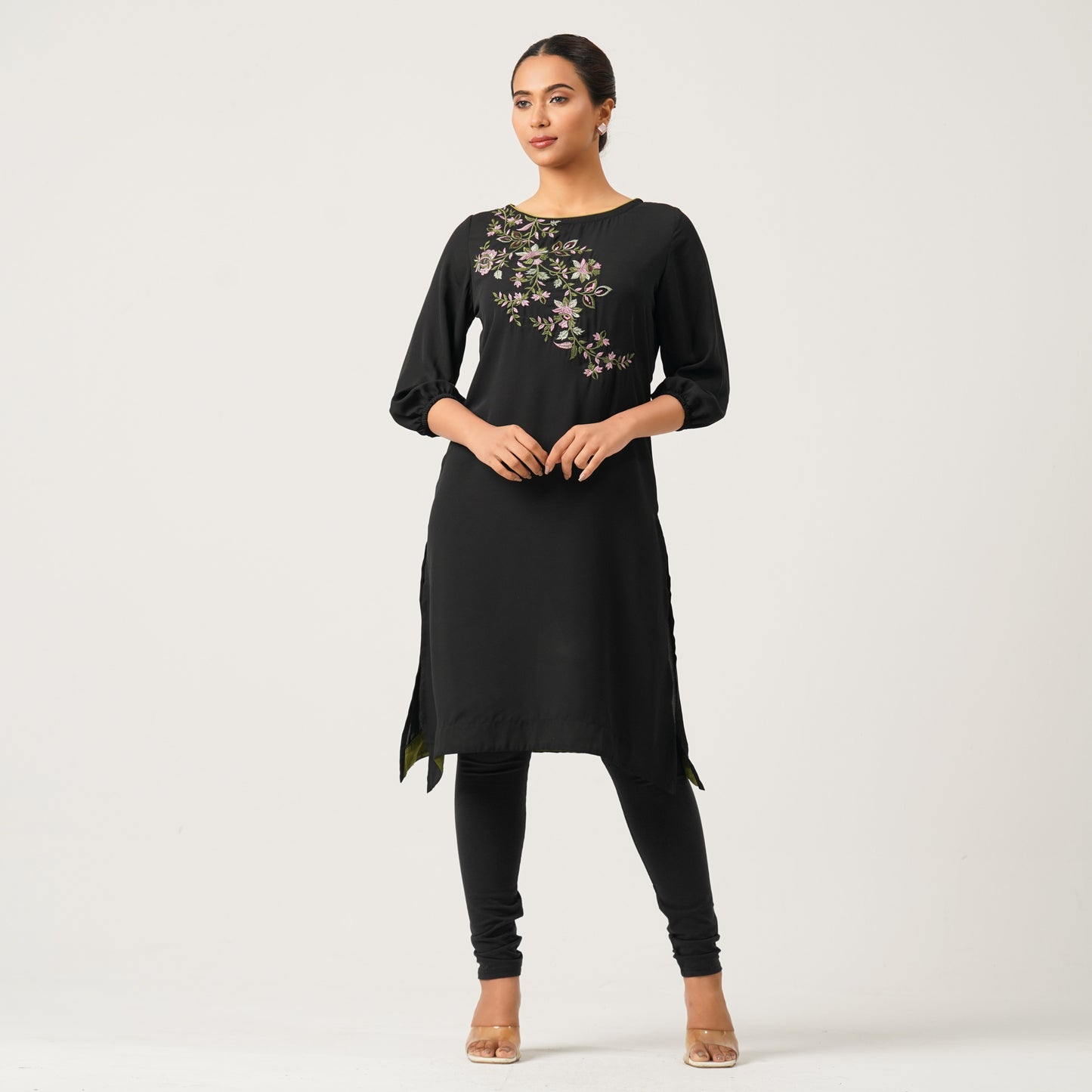 Womens Black Kurti