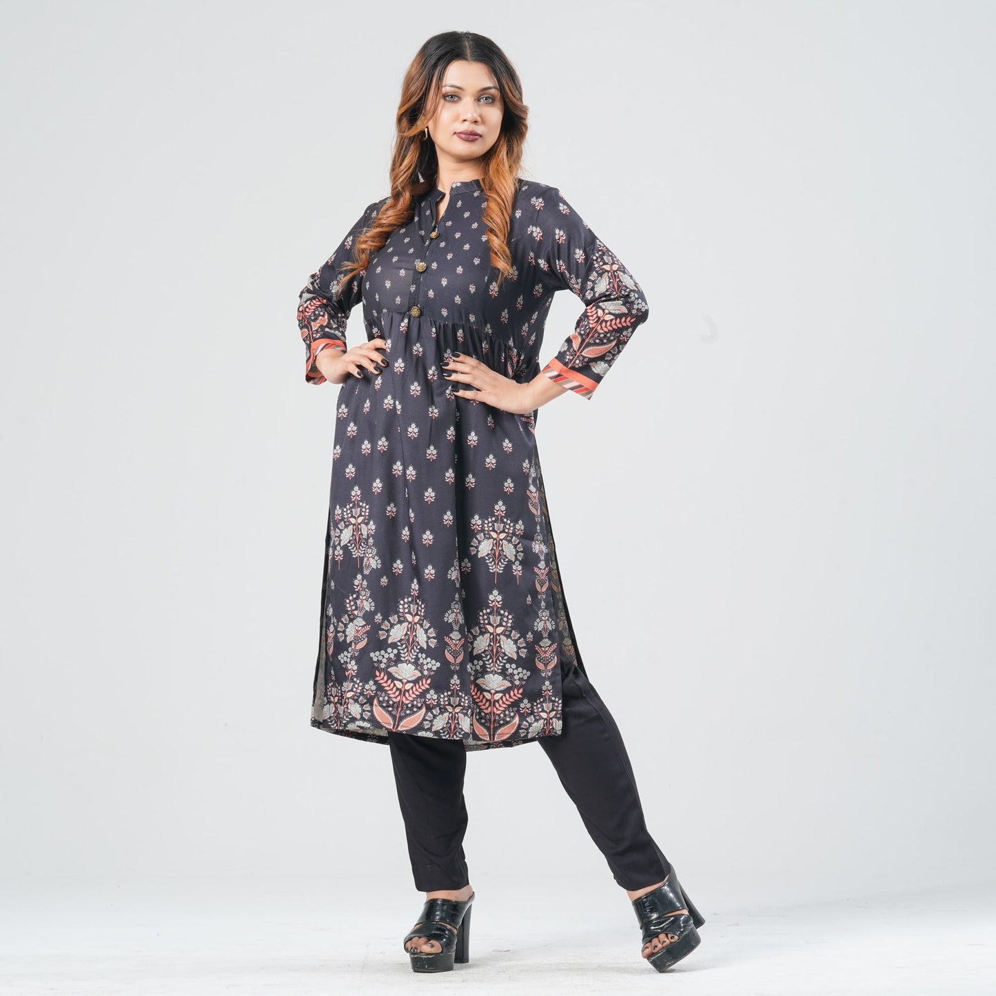 Women’s Black Ethnic Kurti