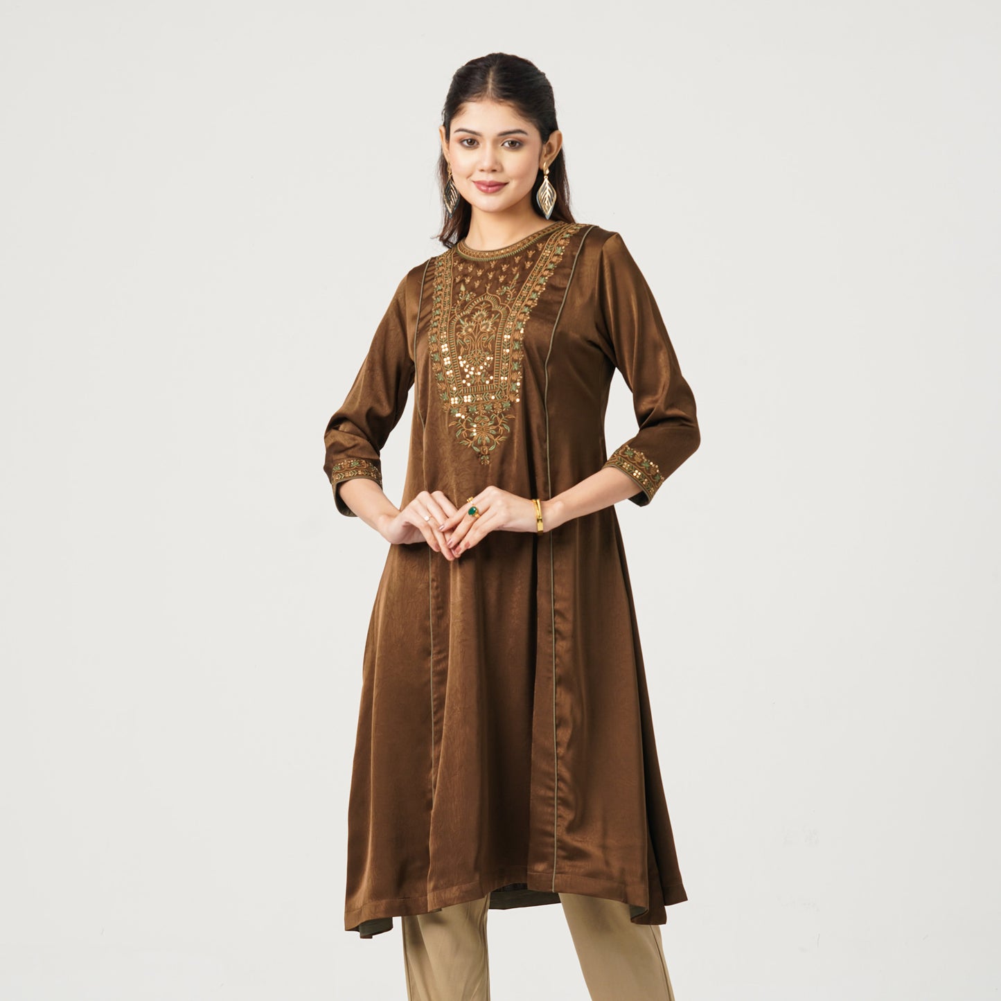 Women’s Cracked Silk Kurti