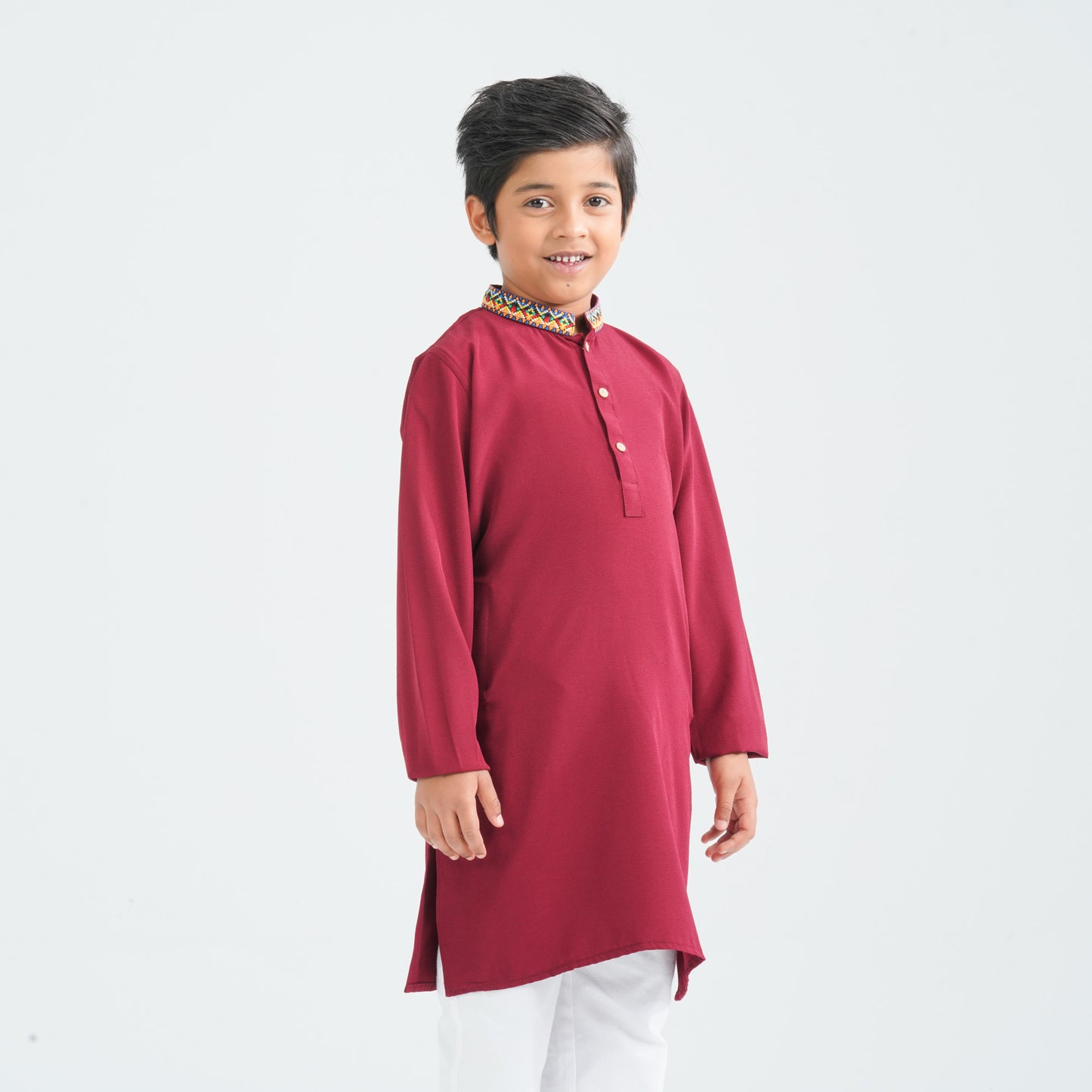 Boy's Maroon Panjabi