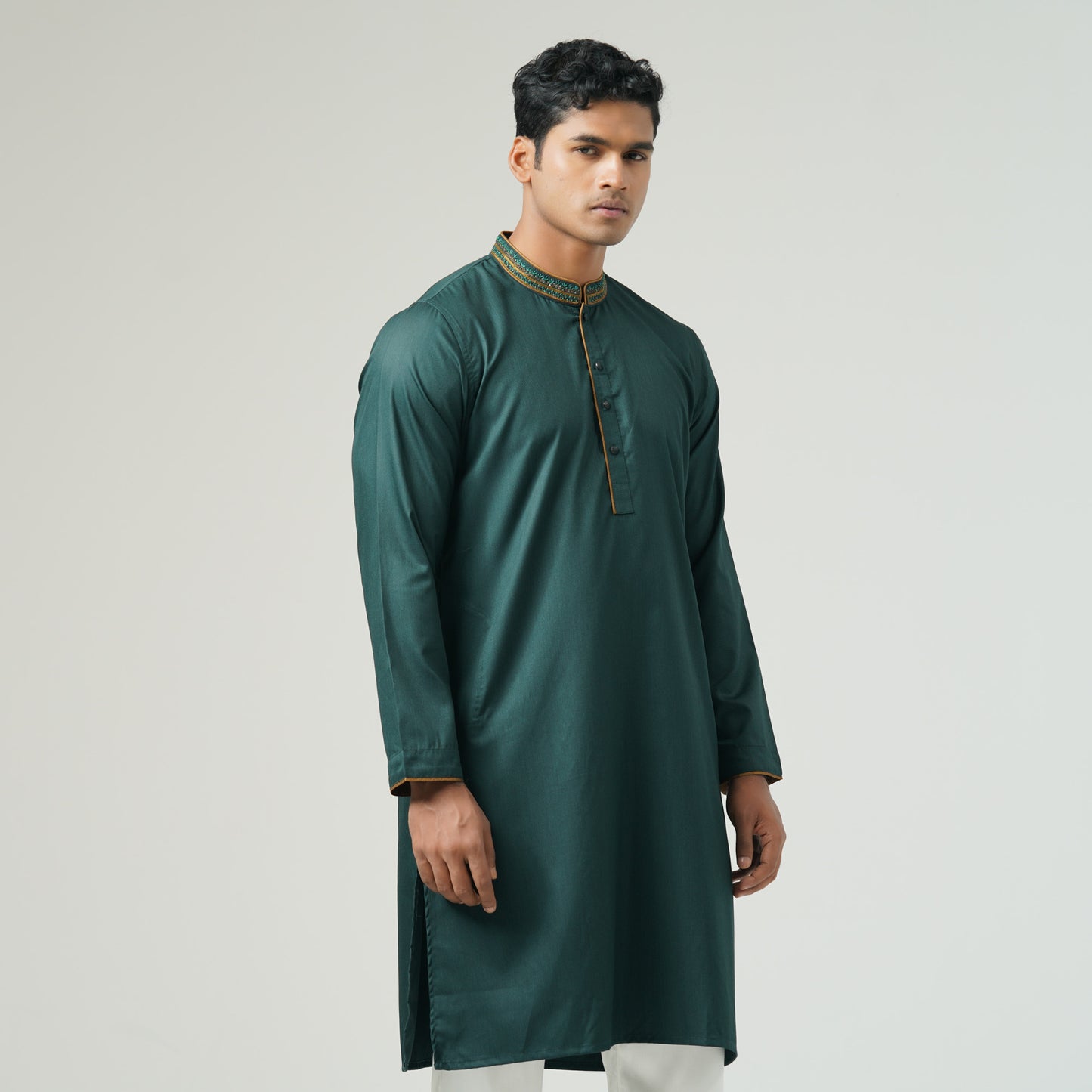 Mens Green Karchupi Panjabi