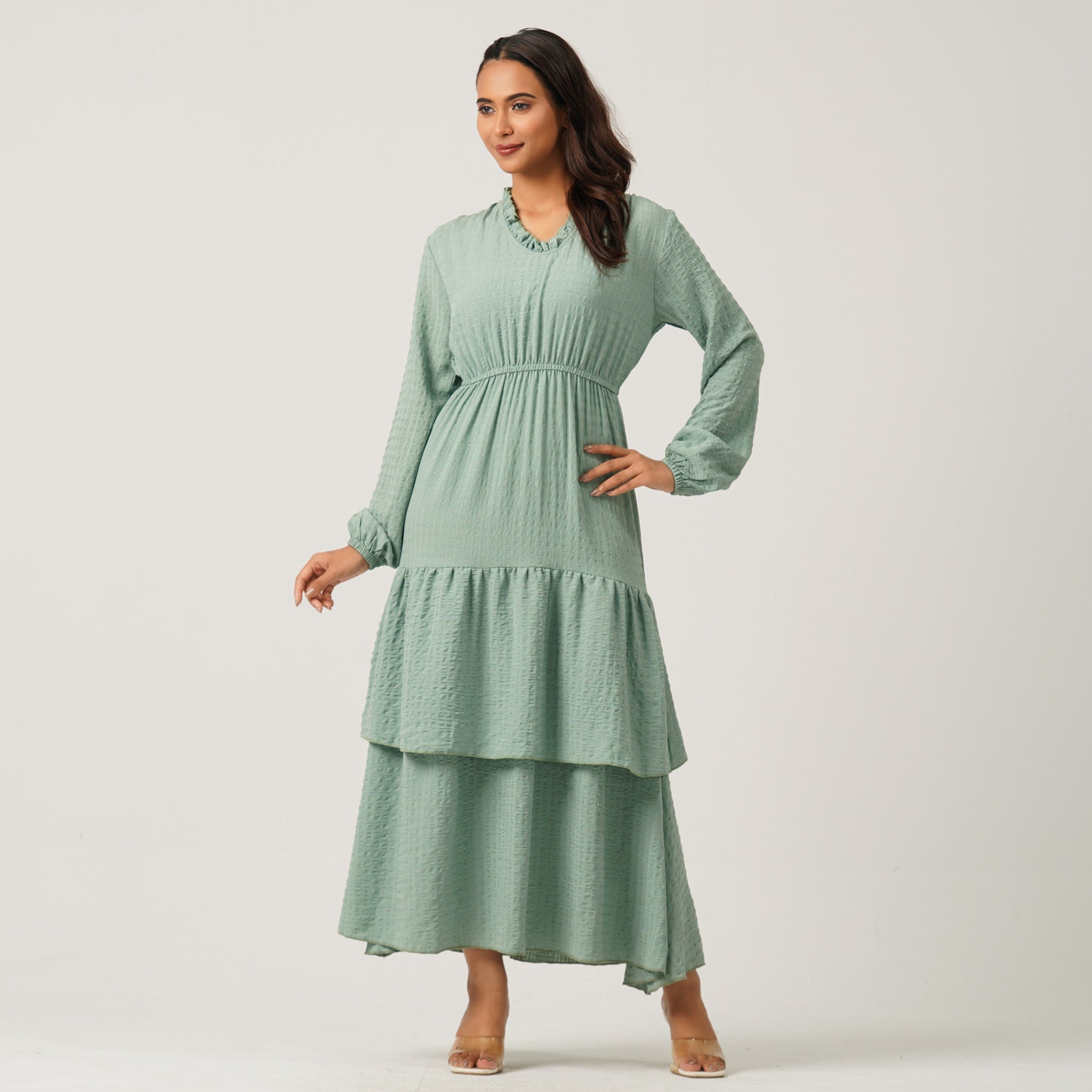Womens Light Green Dress  TwelveBd