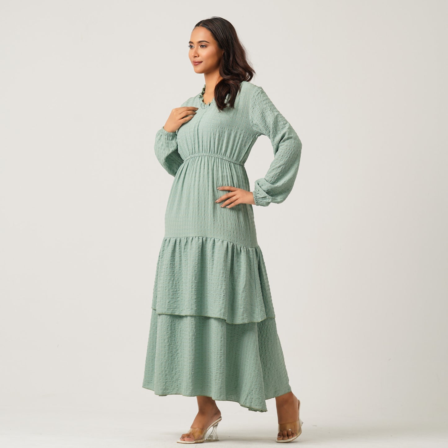 Womens Light Green Dress