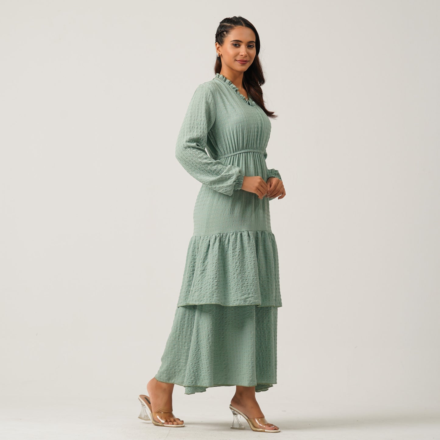 Womens Light Green Dress