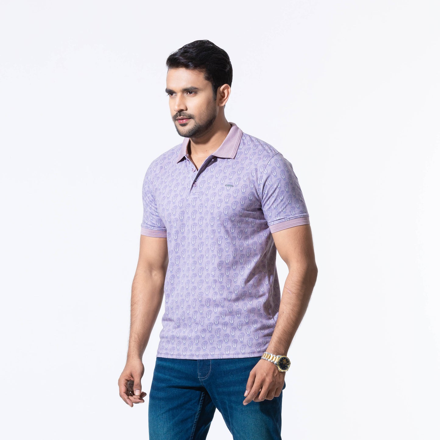 Mens Dusty Pink Polo