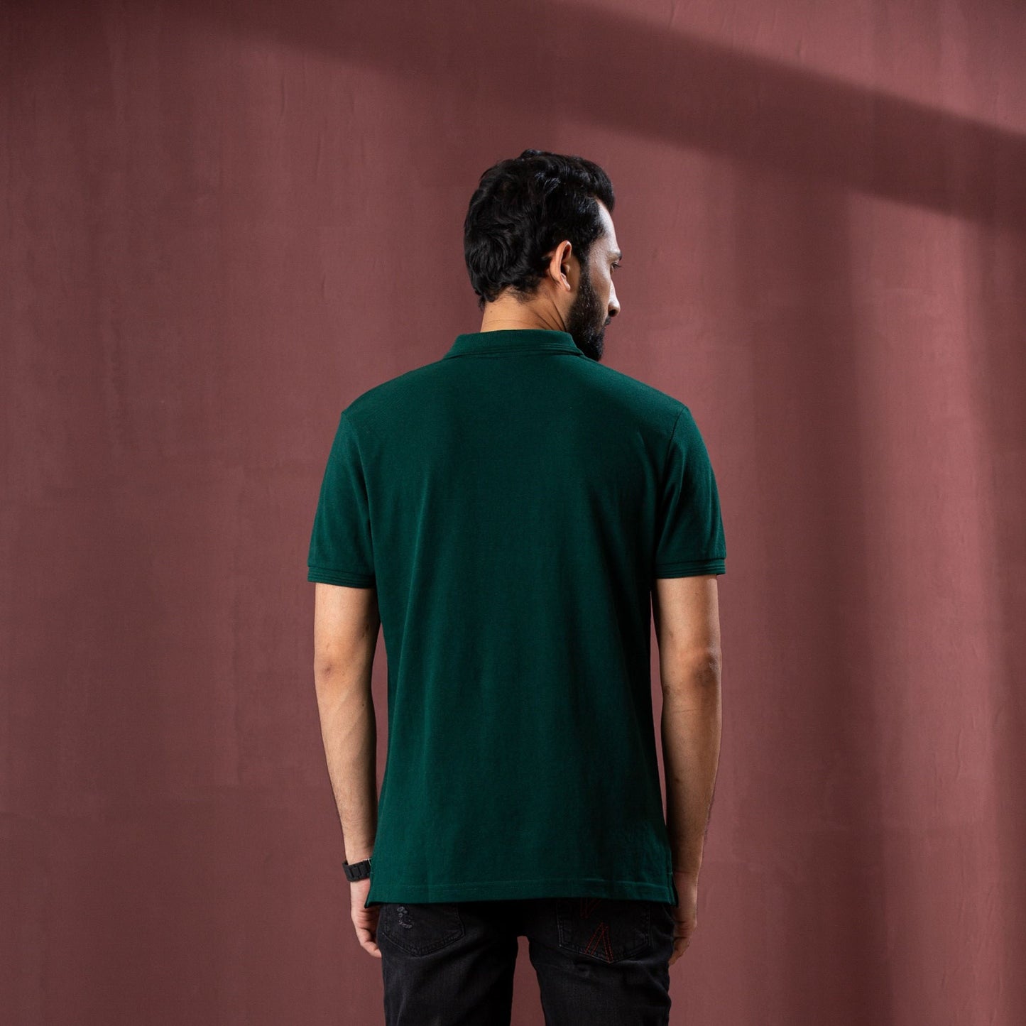 Mens Green Polo