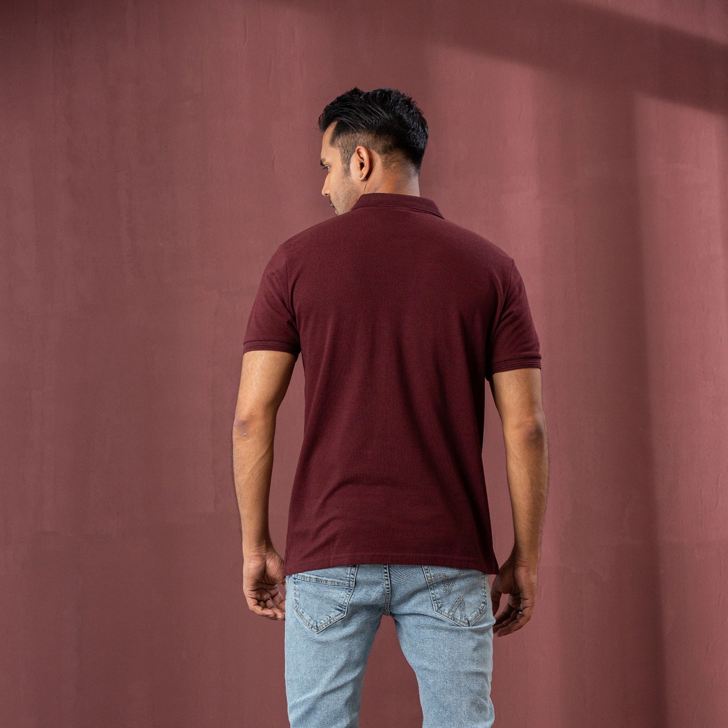Mens Polo Maroon