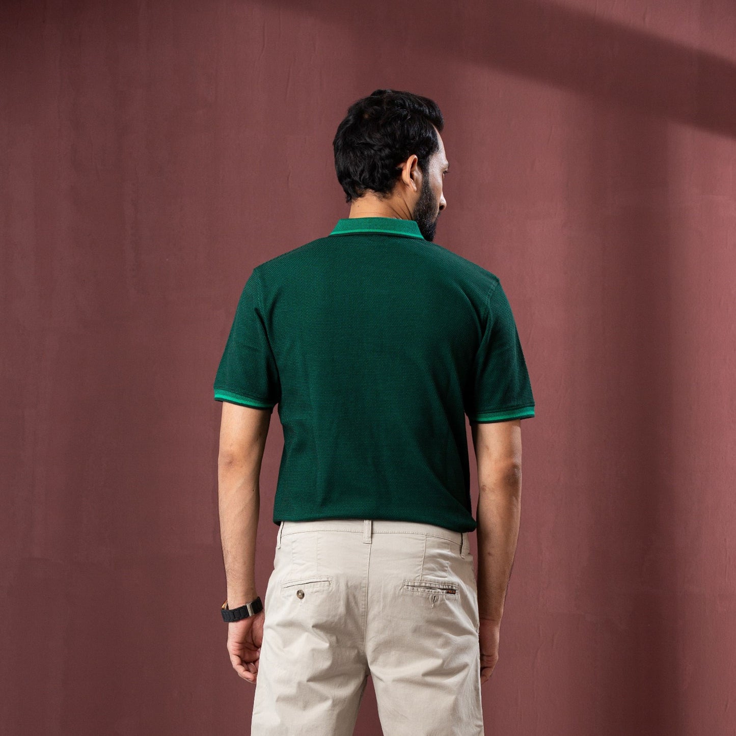 Mens Green Polo