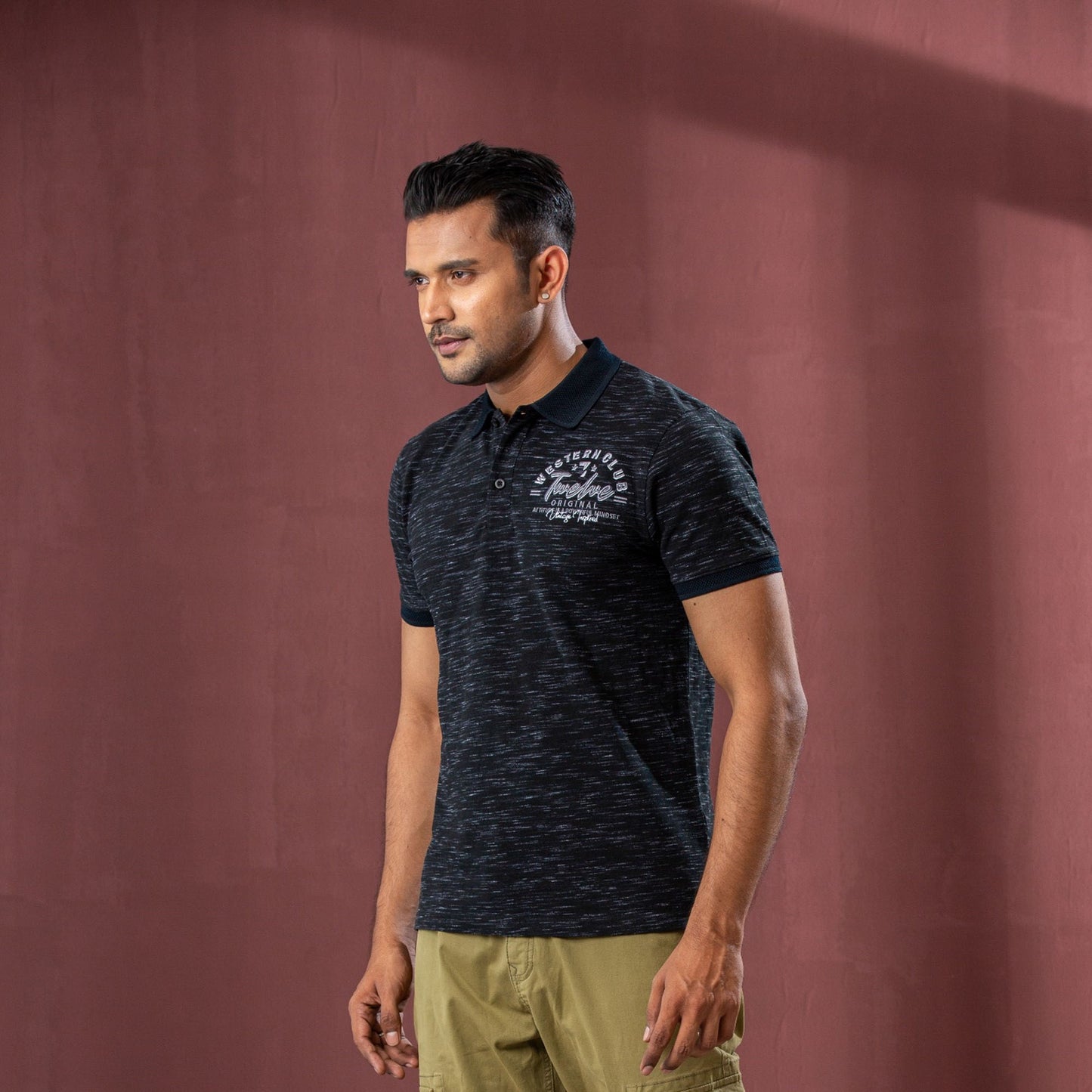 Mens Black Polo