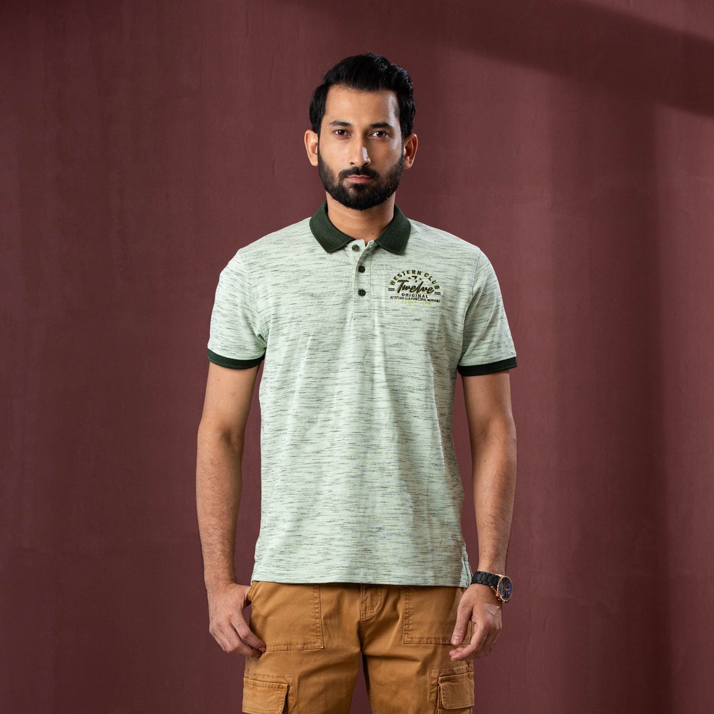 Mens Green Polo