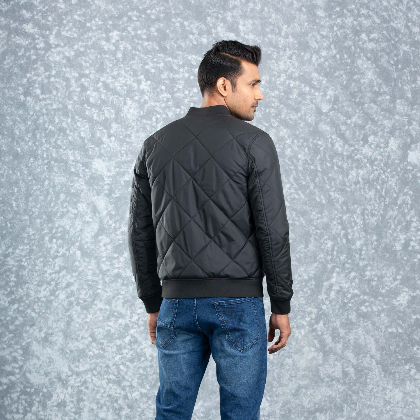 Mens Bomber Jacket- Black