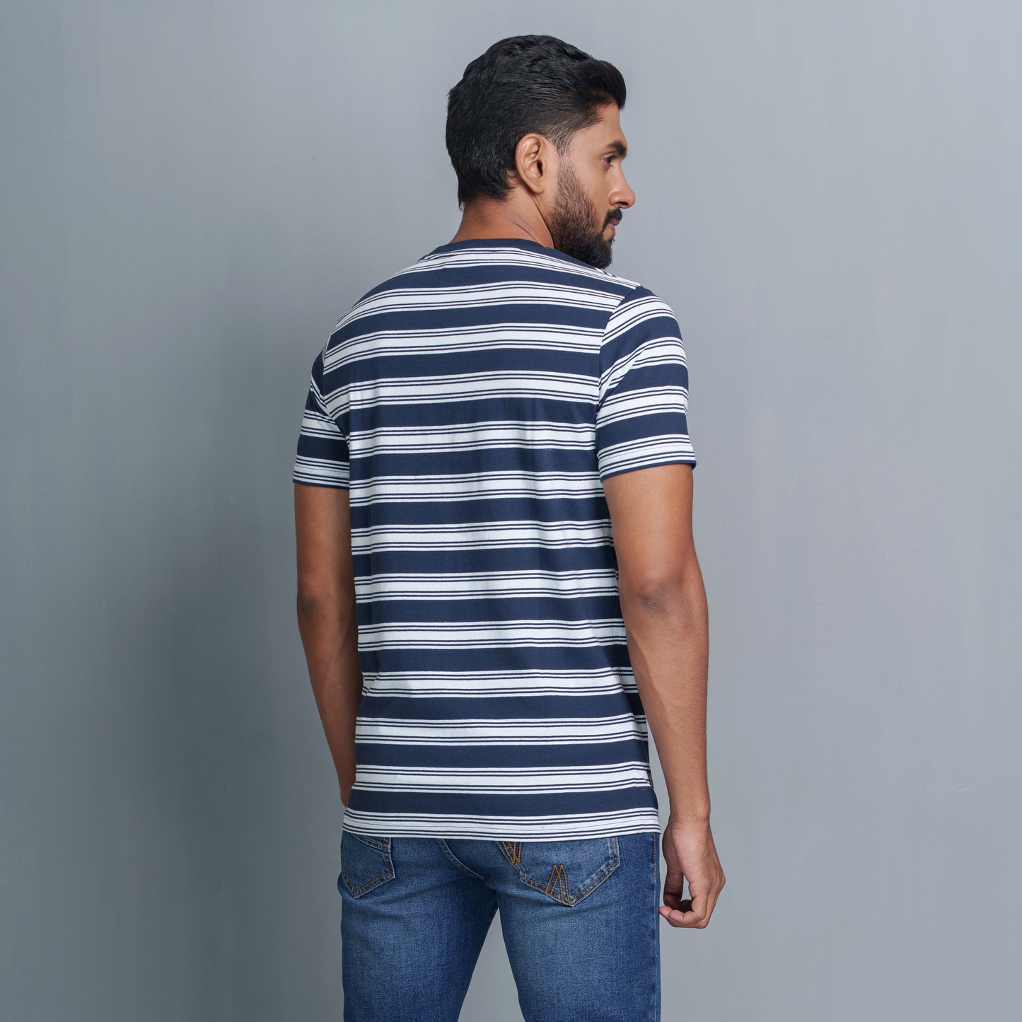 Men’s Navy Striped T-Shirt