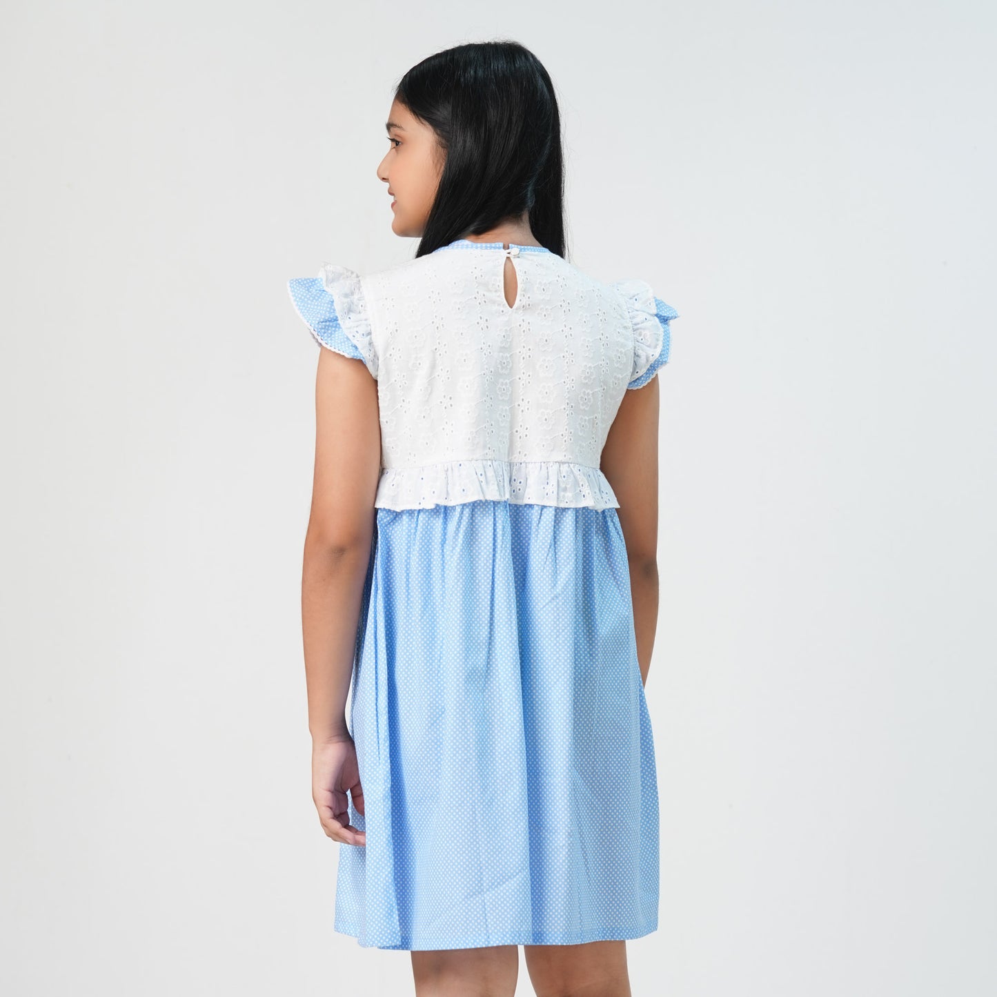 Girls Sky Blue Frock