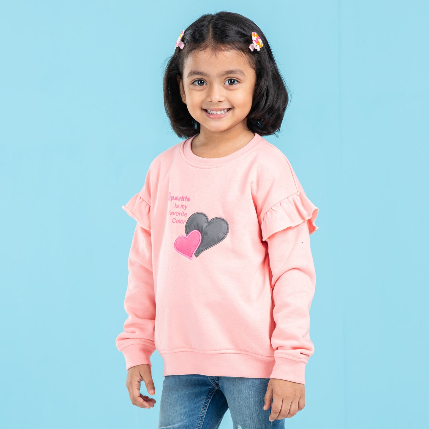 BABY GIRLS SWEATSHIRT-PINK