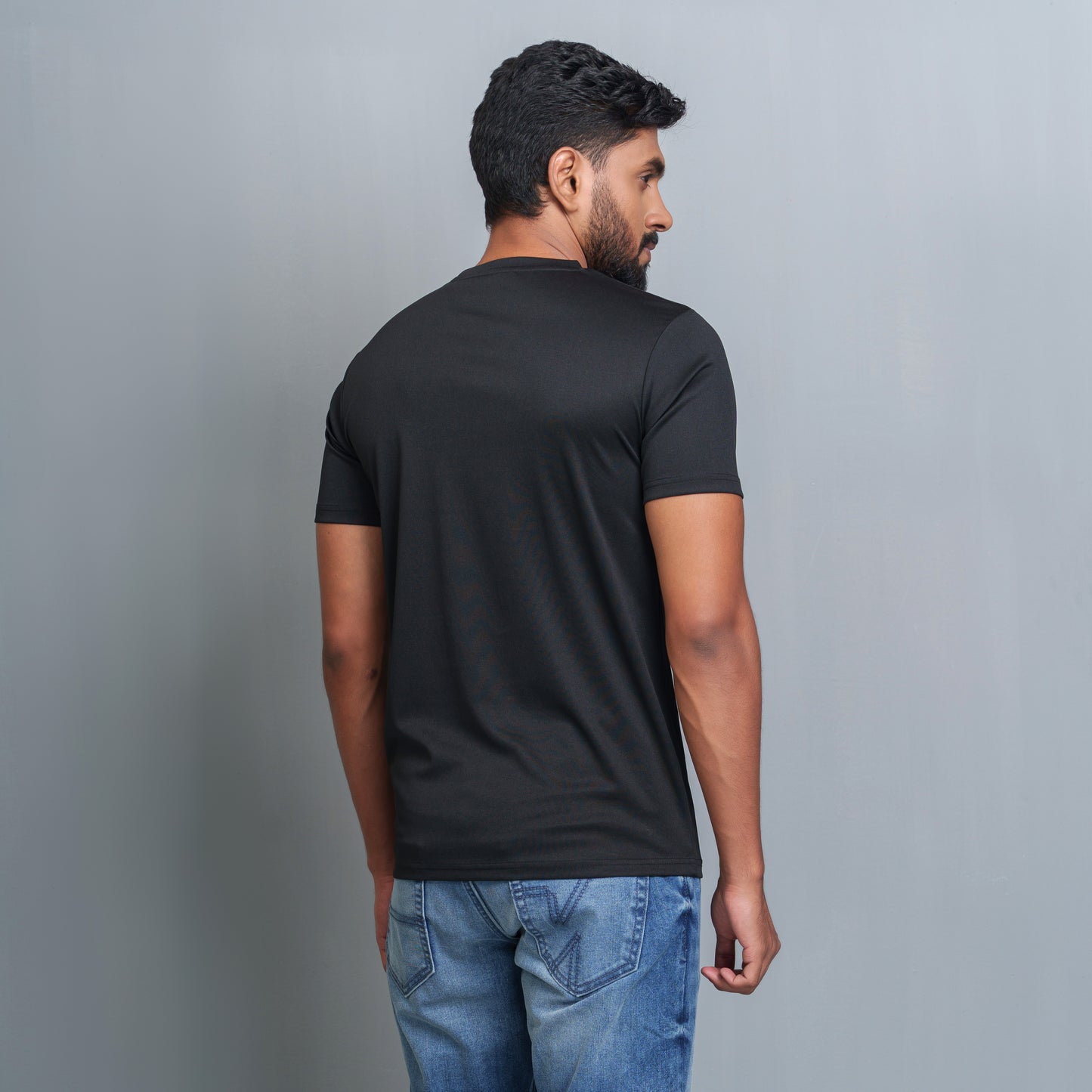 Mens Black Casual T-Shirt