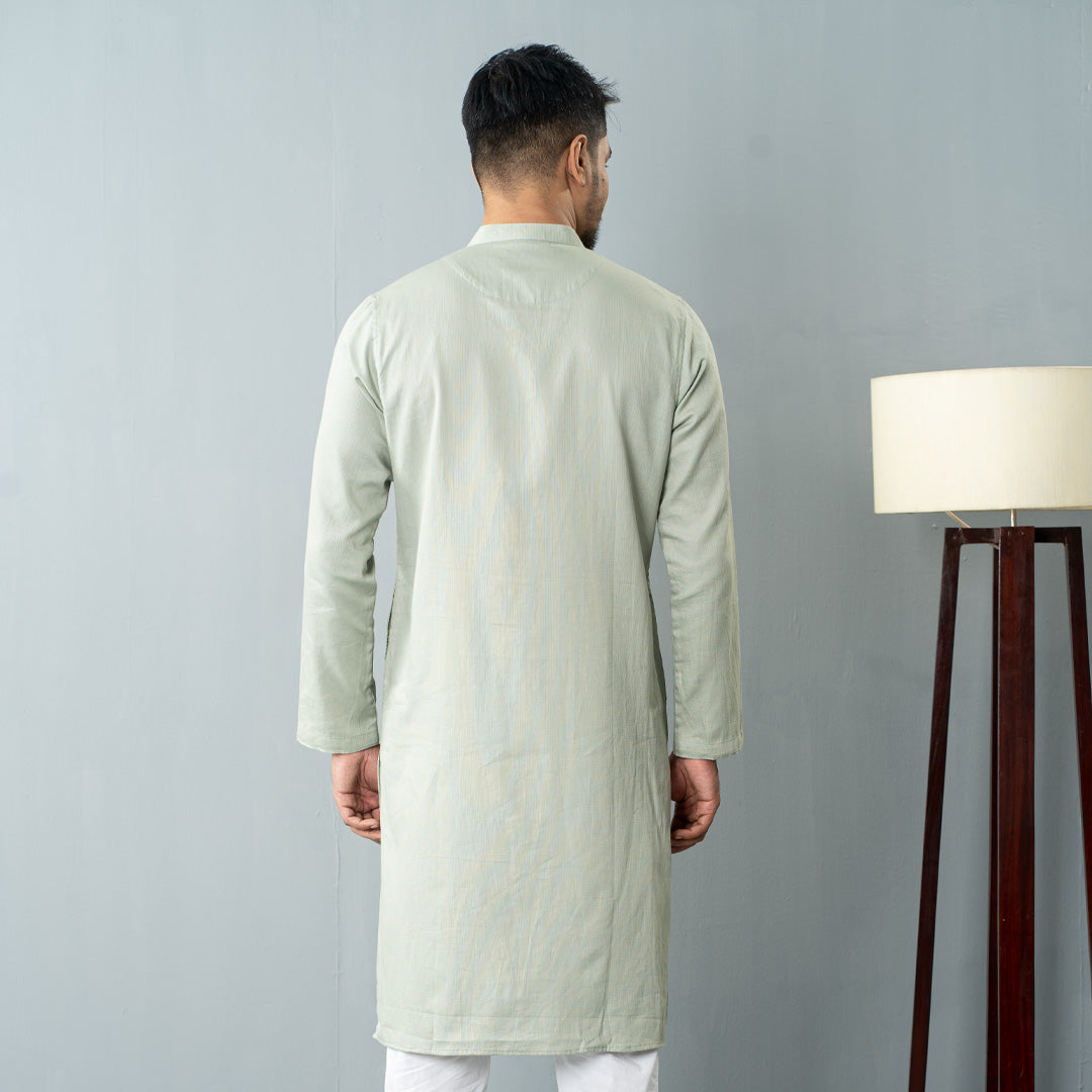 Mens Pastel Embroidered Panjabi