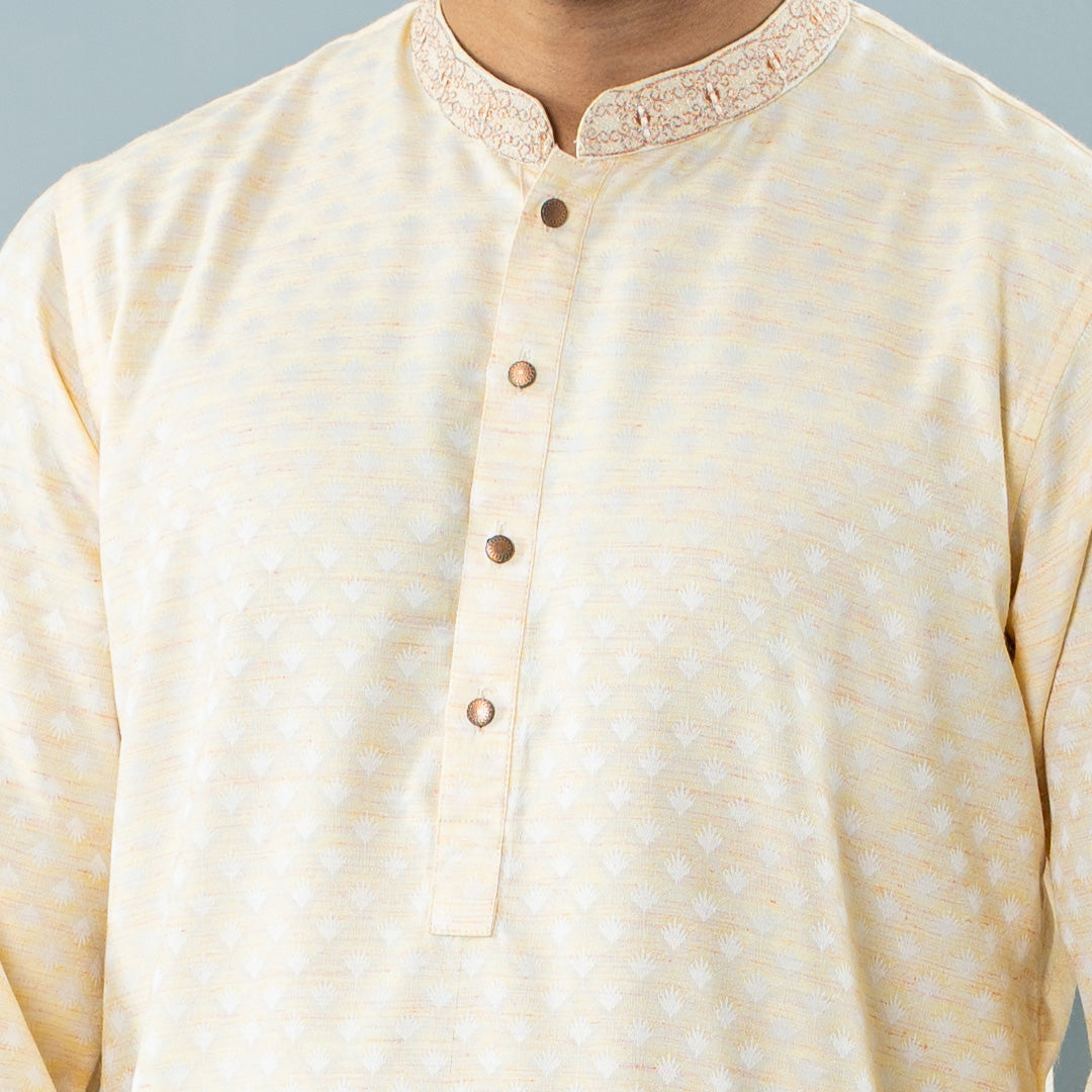 Mens Golden Panjabi