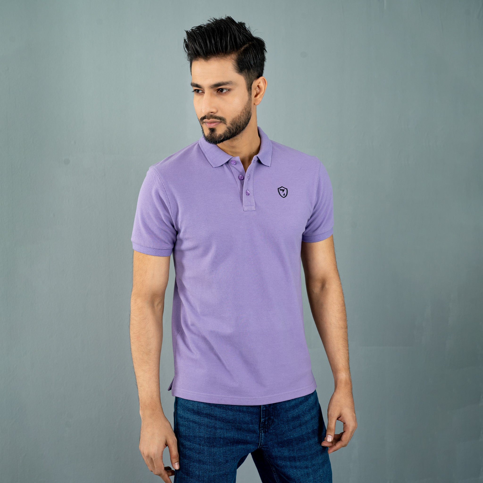 Lavender polo t shirt sale