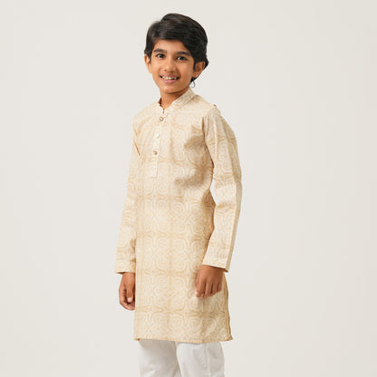 Boy's Beige Panjabi