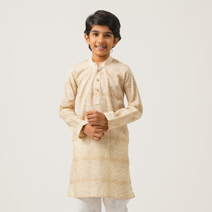 Boy's Beige Panjabi