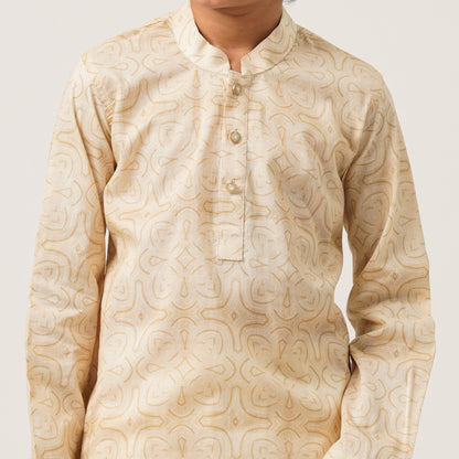 Boy's Beige Panjabi