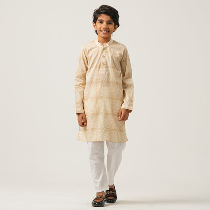 Boy's Beige Panjabi