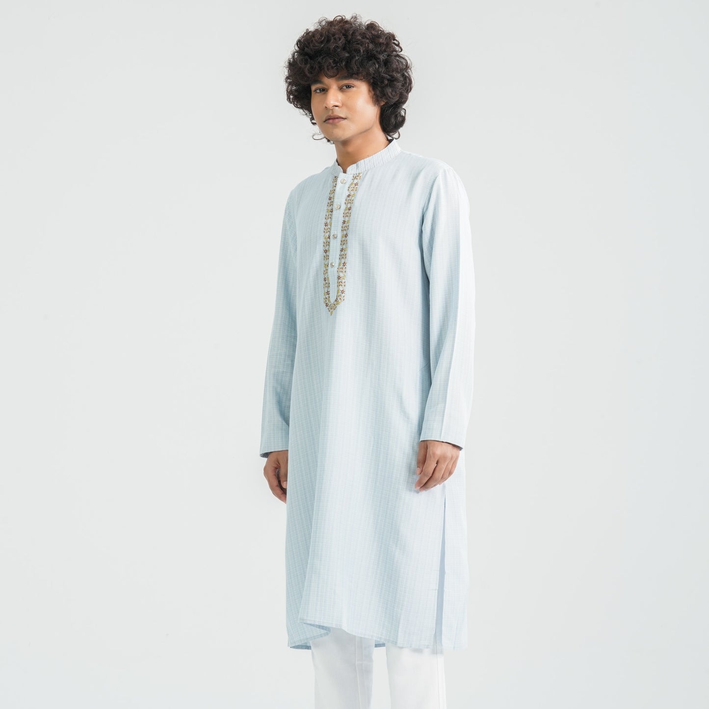 Men's Sky Blended Panjabi