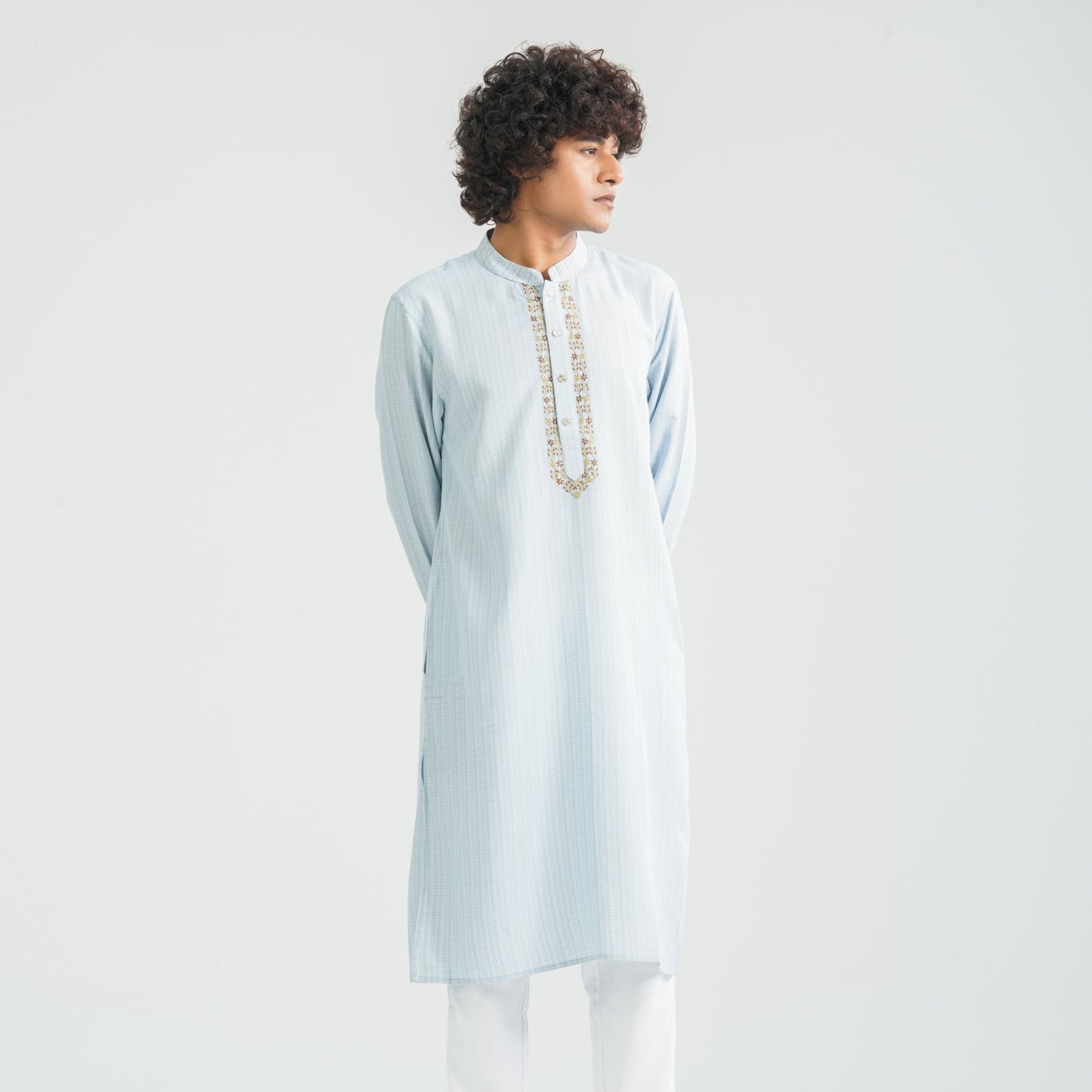 Men's Sky Blended Panjabi