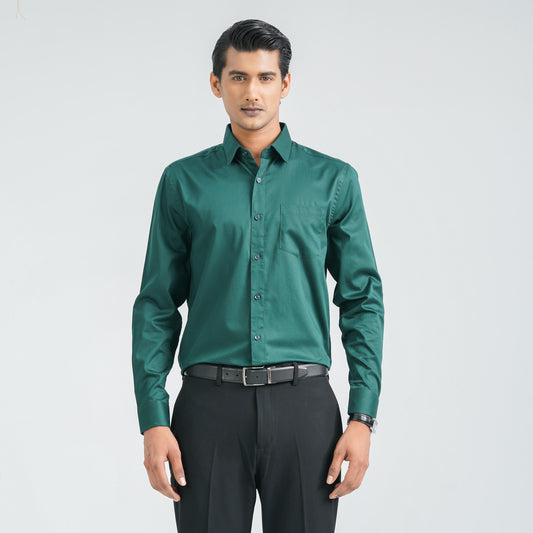 Men’s Satin Lycra Formal Shirt