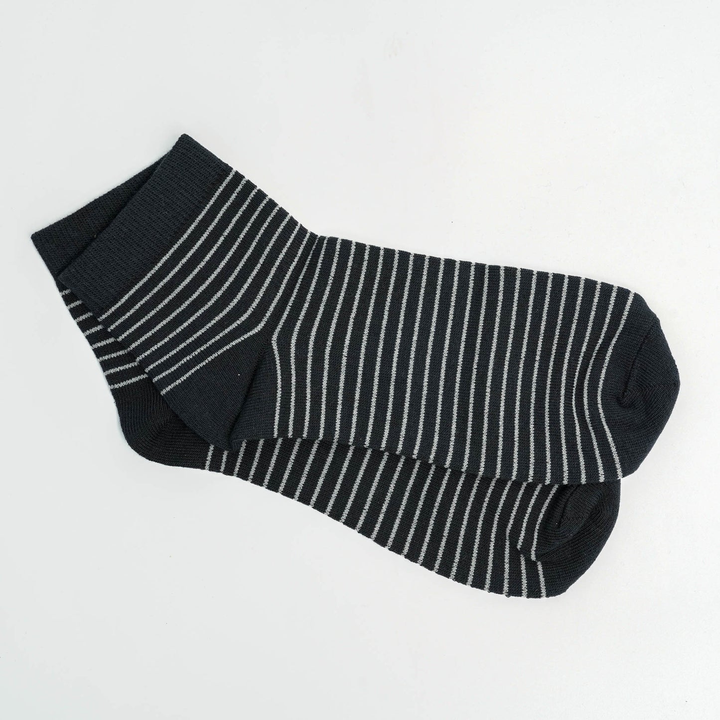 Navy & White Cotton Socks