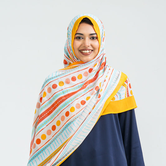 Women’s Orange Georgette Scarf