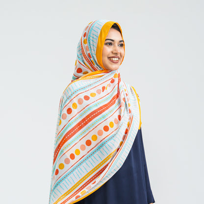 Women’s Orange Georgette Scarf