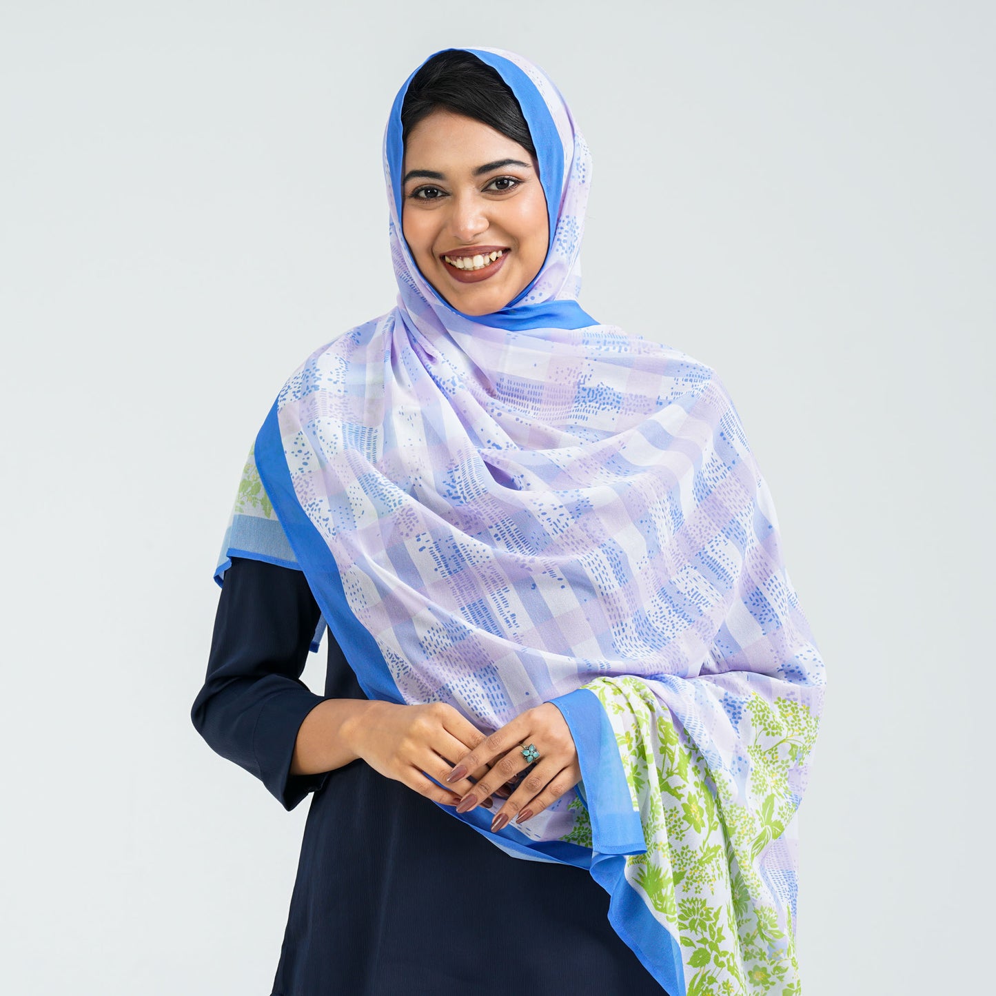 Women’s Blue Georgette Scarf