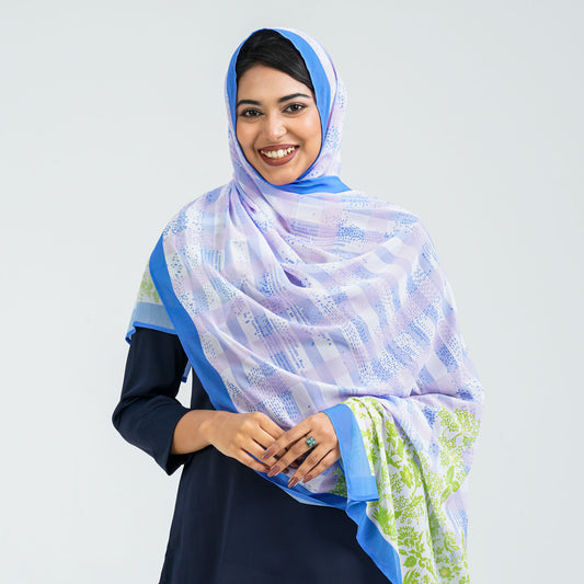 Women’s Blue Georgette Scarf