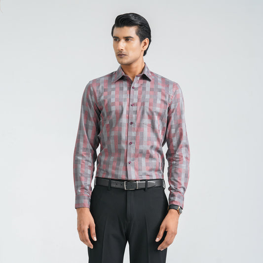 Men’s Ash Maroon Formal Shirt
