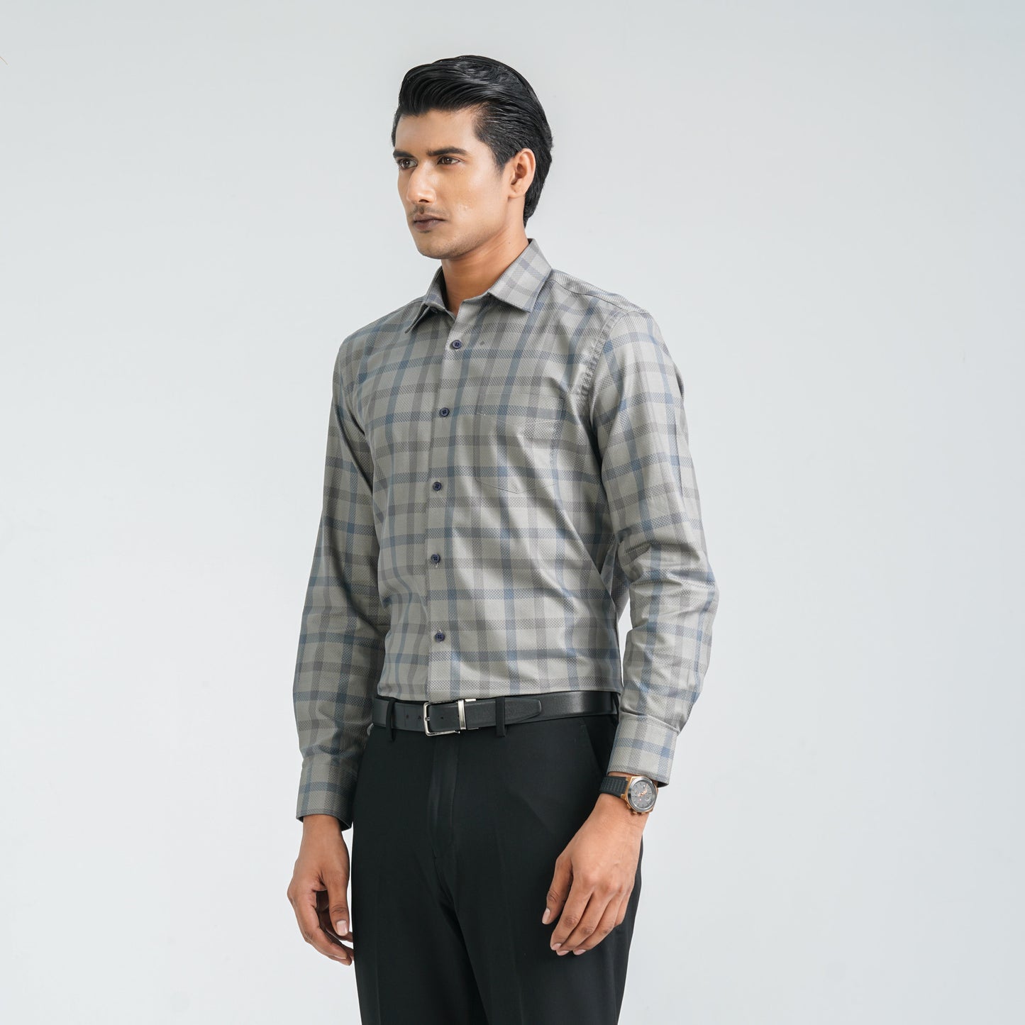 Men’s Army Green Formal Shirt