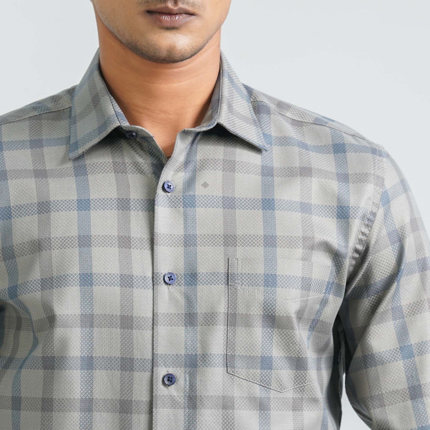 Men’s Army Green Formal Shirt