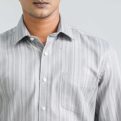 Men’s Pink Cotton Formal Shirt