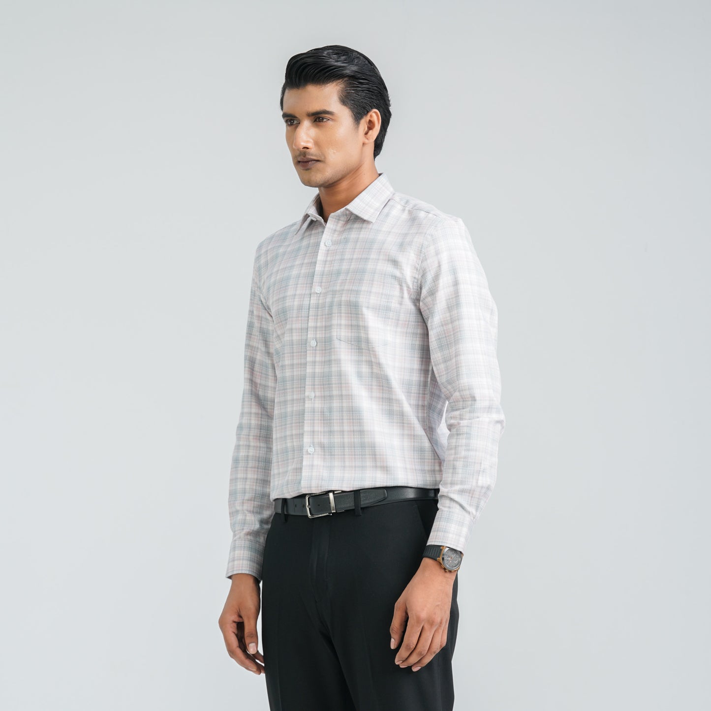Men’s Pink Cotton Formal Shirt