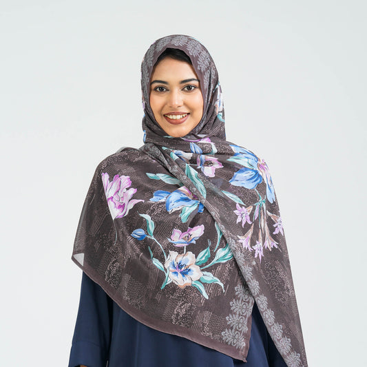 Women’s Brown Georgette Scarf
