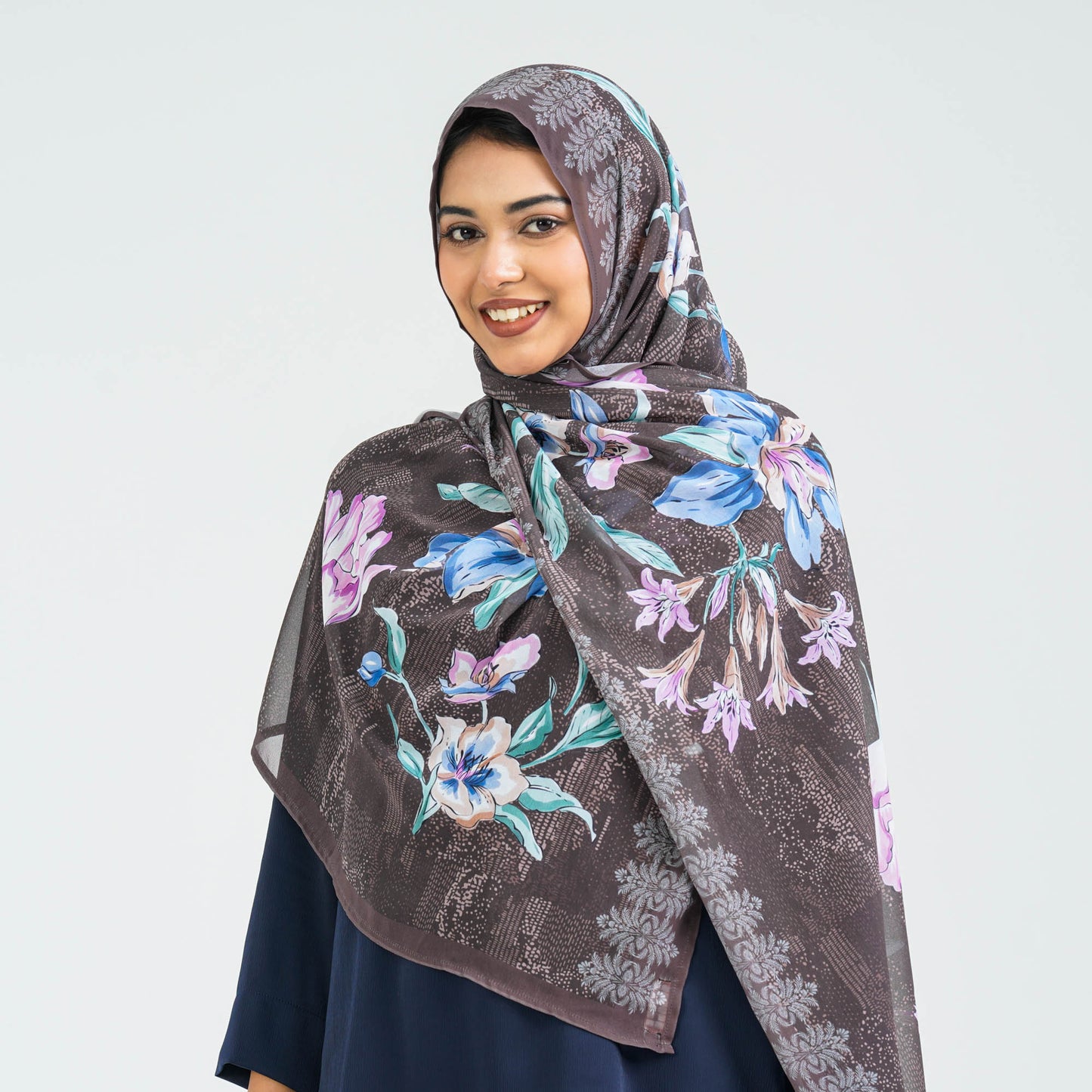 Women’s Brown Georgette Scarf
