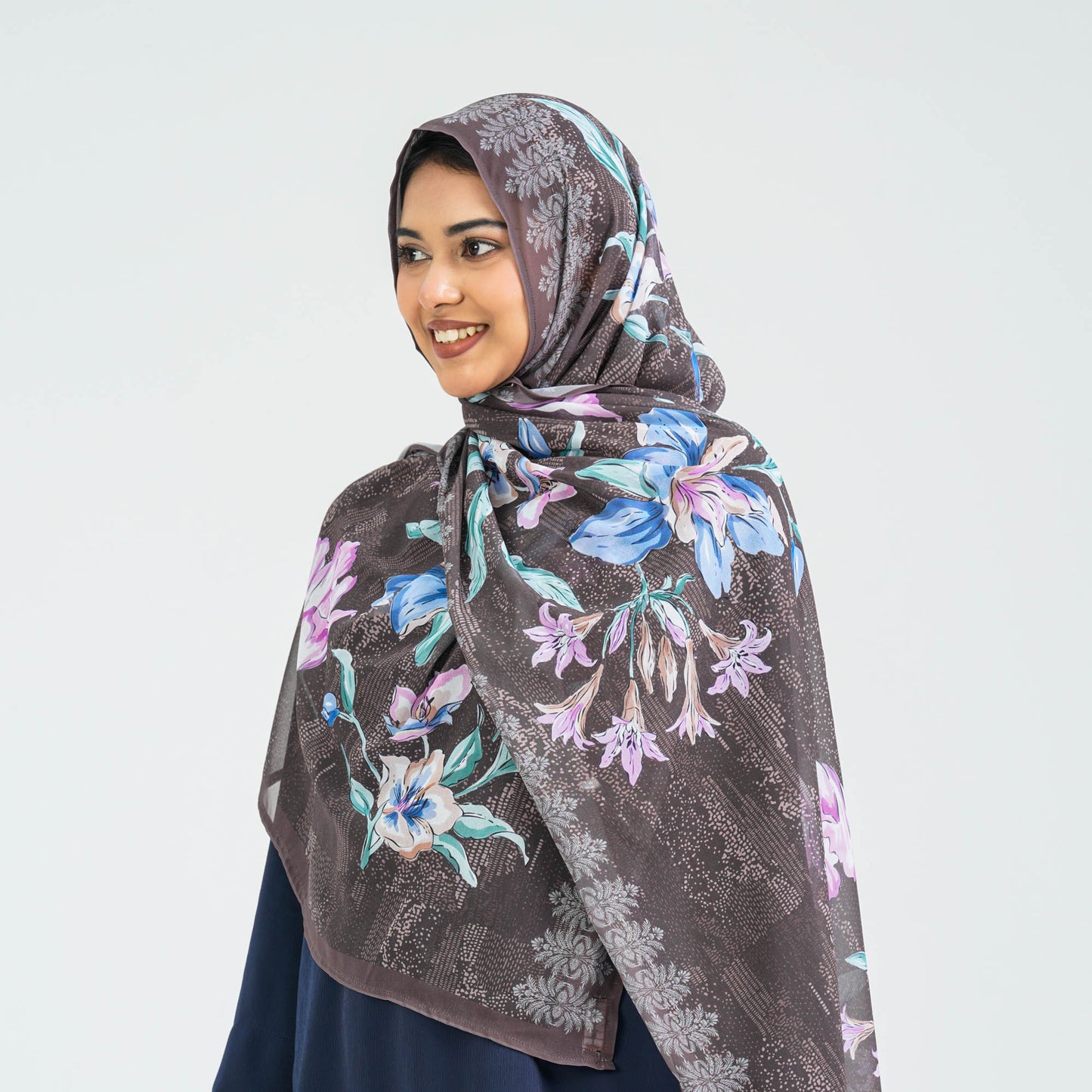 Women’s Brown Georgette Scarf