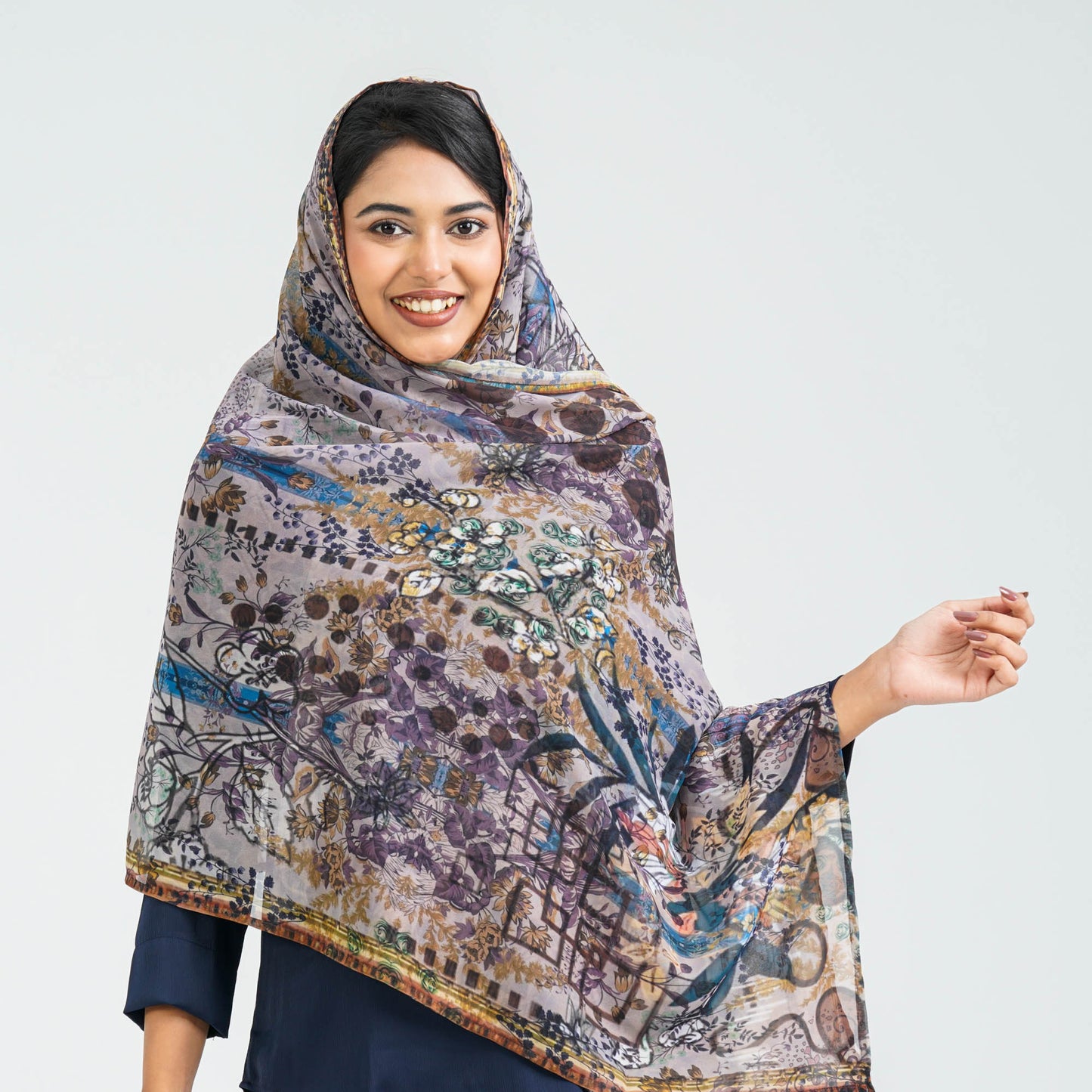 Women’s Multicolor Georgette Scarf