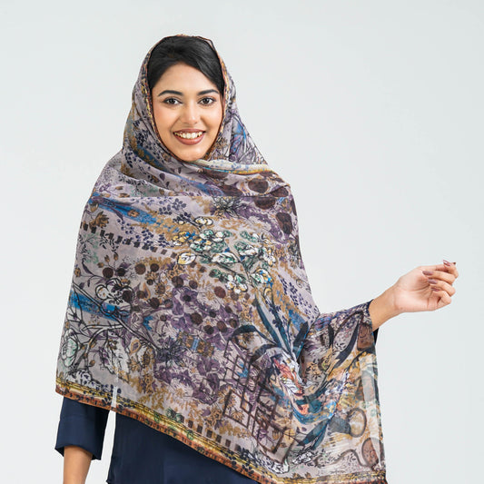 Women’s Multicolor Georgette Scarf